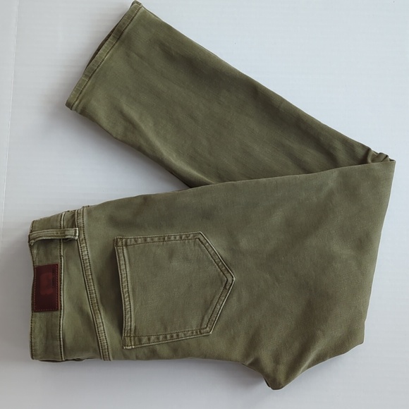 Lands' End Denim - Lands' End Mid-Rise Straight Ankle Jean 6P Green